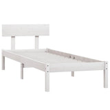 Vidaxl bedframe massief grenenhout wit 90x200 cm