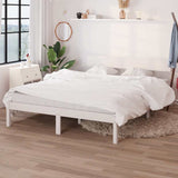 Vidaxl bedframe massief grenenhout wit 160x200 cm