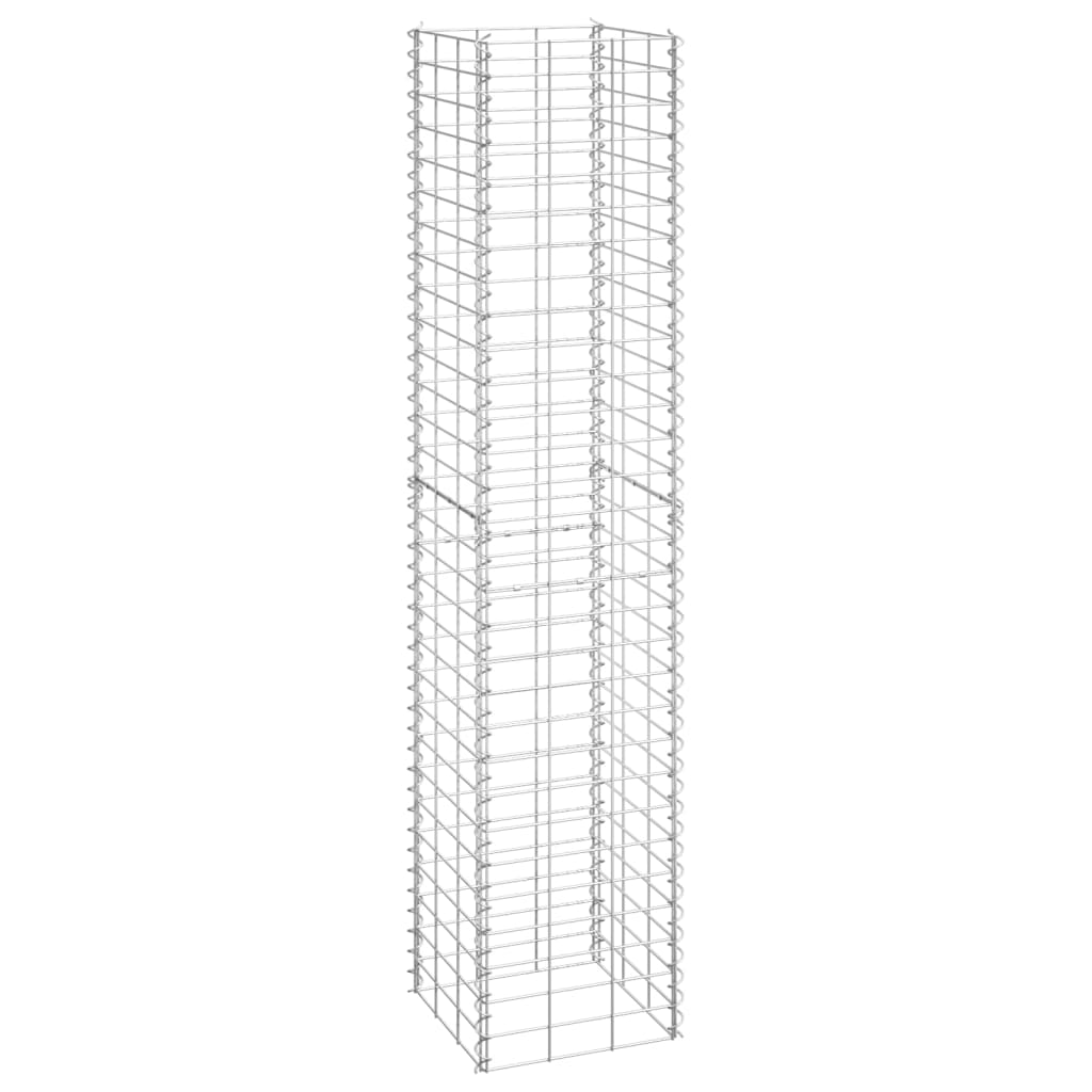 Vidaxl schanskorf plantenbakken 3 st verhoogd 30x30x150 cm ijzer