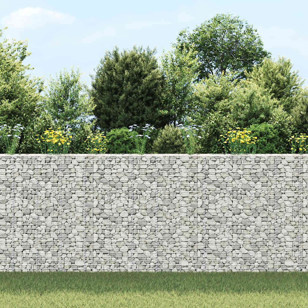 Vidaxl schanskorf plantenbakken 3 st verhoogd 30x30x150 cm ijzer