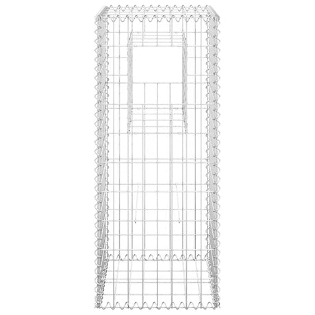 Vidaxl schanskorf paal 40x40x100 cm ijzer