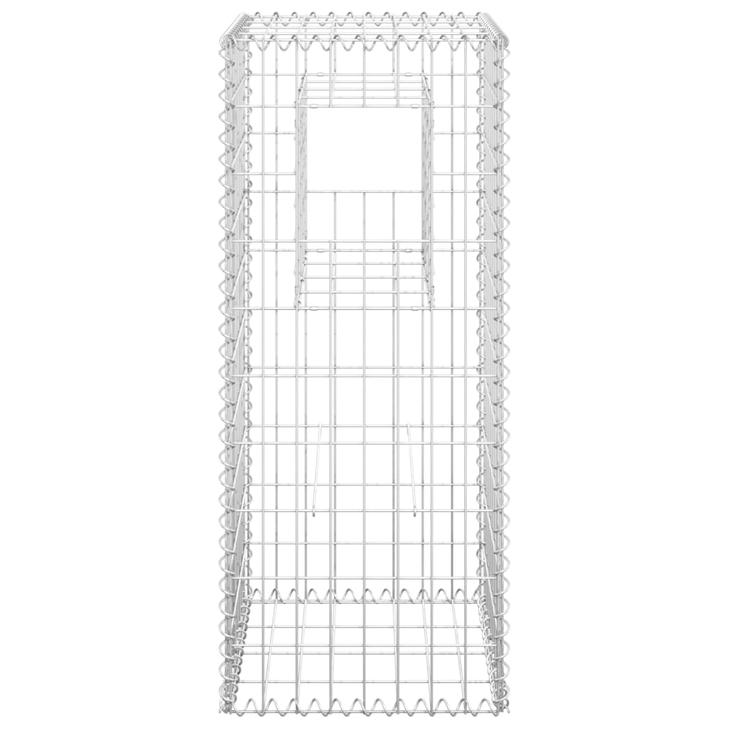 Vidaxl schanskorf paal 40x40x100 cm ijzer