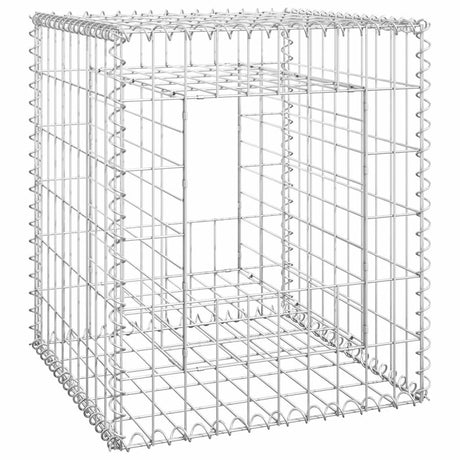 Vidaxl schanskorf palen 2 st 50x50x60 cm ijzer