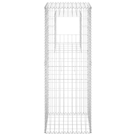 Vidaxl schanskorf paal 50x50x140 cm ijzer