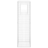 Vidaxl schanskorf paal 50x50x180 cm ijzer