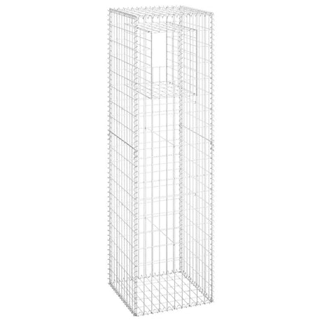 Vidaxl schanskorf palen 2 st 50x50x180 cm ijzer