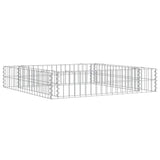 Vidaxl gabion plantenbak verhoogd 100x100x20 cm gegalvaniseerd staal