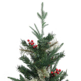 Vidaxl kerstboom met dennenappels 120 cm pvc en pe groen