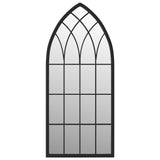 Vidaxl tuinspiegel 100x45 cm ijzer zwart