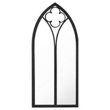 Vidaxl tuinspiegel 100x45 cm ijzer zwart