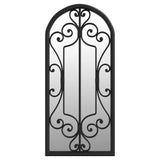 Vidaxl tuinspiegel 100x45 cm ijzer zwart
