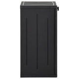 Vidaxl tuinkast 65x45x88 cm polypropyleen rattan zwart