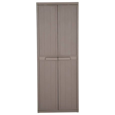 Vidaxl tuinkast 65x45x172 cm polypropyleen hout-look bruin