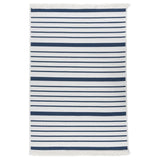 VidaXL Vloerkleed 160x230 cm katoen marineblauw