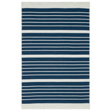 VidaXL Vloerkleed 160x230 cm katoen marineblauw