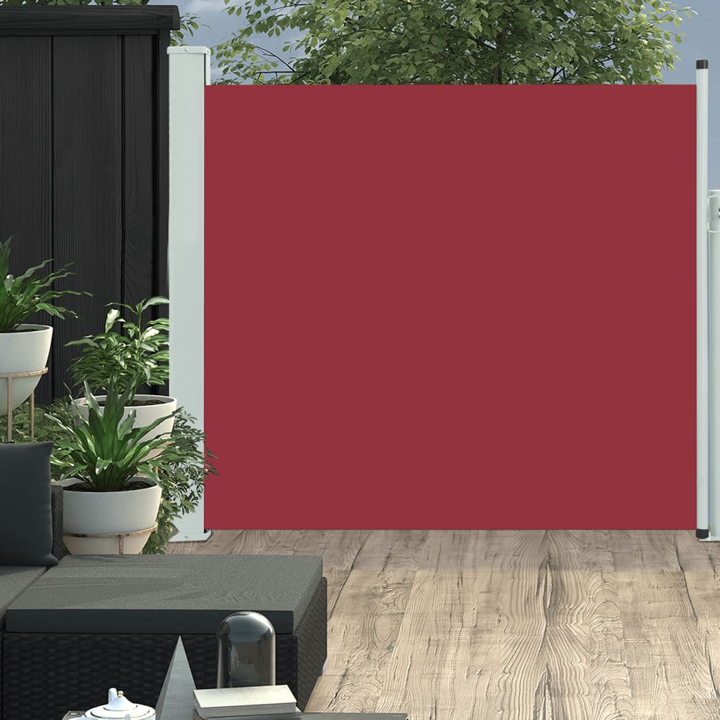 Vidaxl tuinscherm uittrekbaar 170x300 cm rood