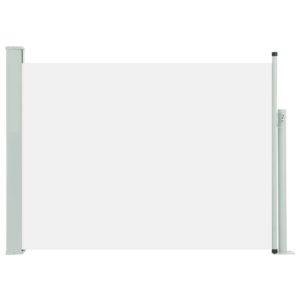 VidaXL Tuinscherm uittrekbaar 117x500 cm crème