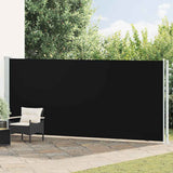 Vidaxl tuinscherm uittrekbaar 180x600 cm zwart