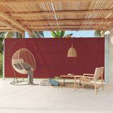 VidaXL Tuinscherm uittrekbaar 220x600 cm rood