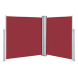 Vidaxl windscherm uittrekbaar 140x600 cm rood