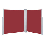 Vidaxl windscherm uittrekbaar 160x600 cm rood