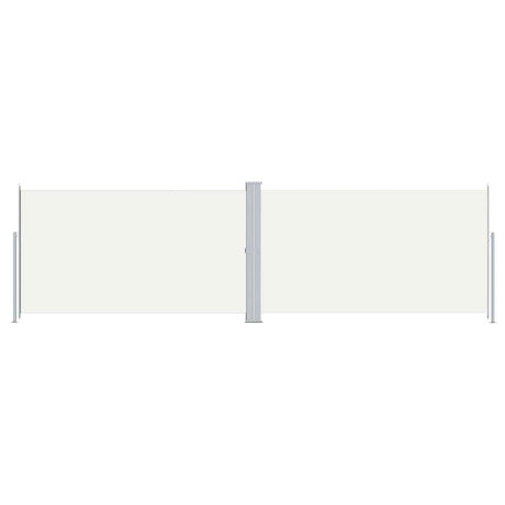 Vidaxl windscherm uittrekbaar 180x600 cm crèmekleurig