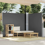 Vidaxl windscherm uittrekbaar 180x600 cm antracietkleurig