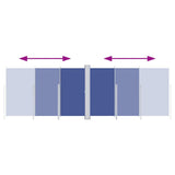 Vidaxl windscherm uittrekbaar 200x600 cm blauw