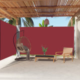 VidaXL Windscherm uittrekbaar 200x600 cm rood