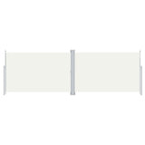 Vidaxl windscherm uittrekbaar 220x600 cm crèmekleurig