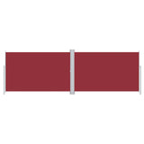 Vidaxl windscherm uittrekbaar 220x600 cm rood