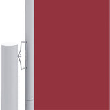 Vidaxl windscherm uittrekbaar 220x600 cm rood