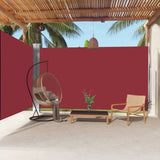 VidaXL Windscherm uittrekbaar 220x600 cm rood