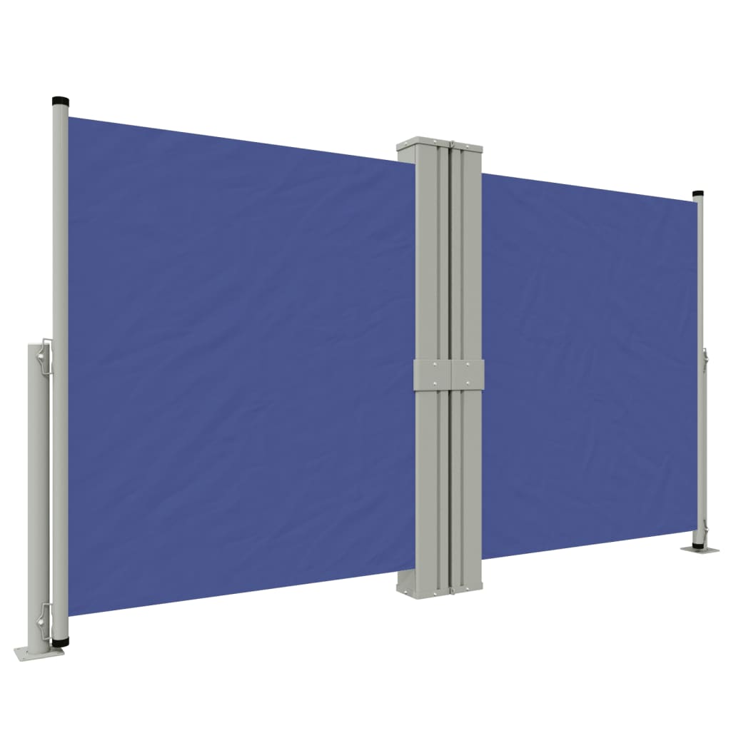 Vidaxl windscherm uittrekbaar 140x1200 cm blauw