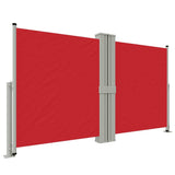 Vidaxl windscherm uittrekbaar 140x1200 cm rood