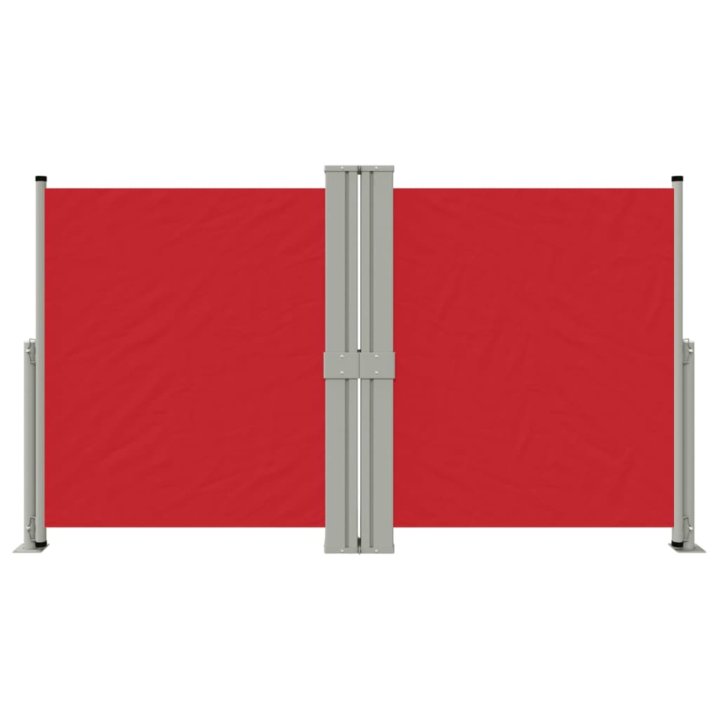 Vidaxl windscherm uittrekbaar 140x1200 cm rood