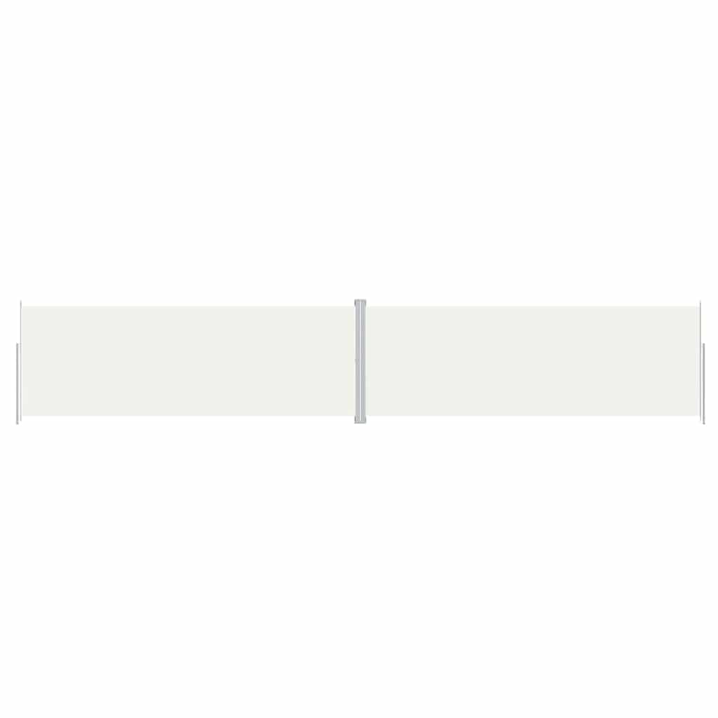 Vidaxl windscherm uittrekbaar 220x1200 cm crèmekleurig