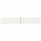 Vidaxl windscherm uittrekbaar 220x1200 cm crèmekleurig
