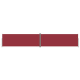 Vidaxl windscherm uittrekbaar 220x1200 cm rood