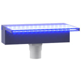 Vidaxl watervaloverlaat met rgb led's 30 cm acryl