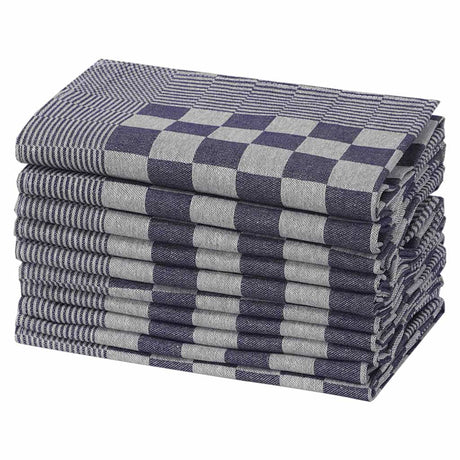 Vidaxl keukendoeken 20 st 50x70 cm katoen blauw en wit