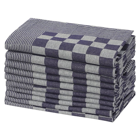 Vidaxl keukendoeken 20 st 50x70 cm katoen blauw en wit