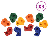 Vidaxl klimstenen 30 st met touw meerkleurig
