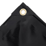 Vidaxl dekzeil 650 g m² 3x4 m zwart