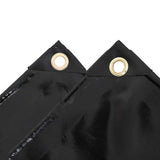 Vidaxl zeildoek 650 g m² 4x8 m zwart