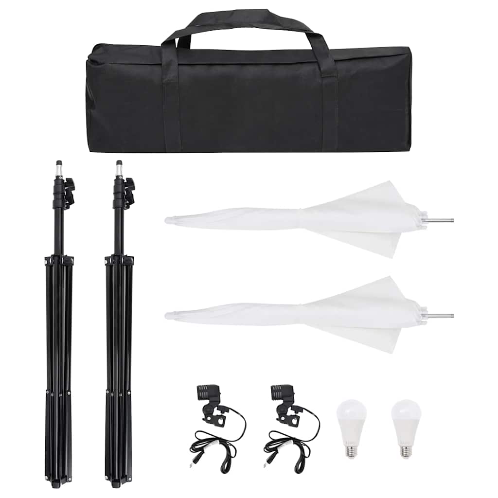 Vidaxl fotostudioset met verlichtingsset en achtergrond