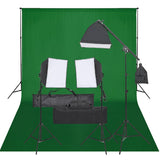 Vidaxl fotostudioset met verlichtingsset en achtergrond