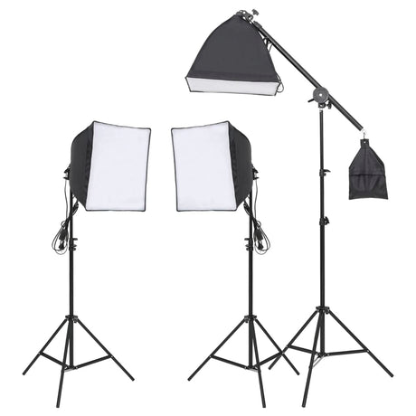 VidaXL Fotostudioset met verlichtingsset en achtergrond