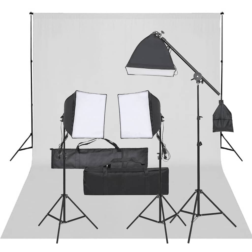 Vidaxl fotostudioset met verlichtingsset en achtergrond