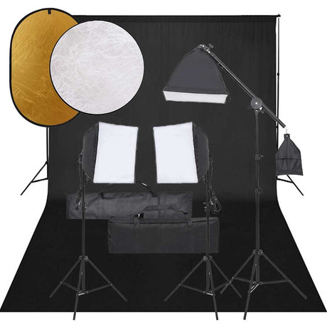 Vidaxl fotostudioset met verlichtingsset, achtergrond en reflector